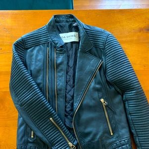 Boda Skins men’s moto leather jacket; handmade in the UK